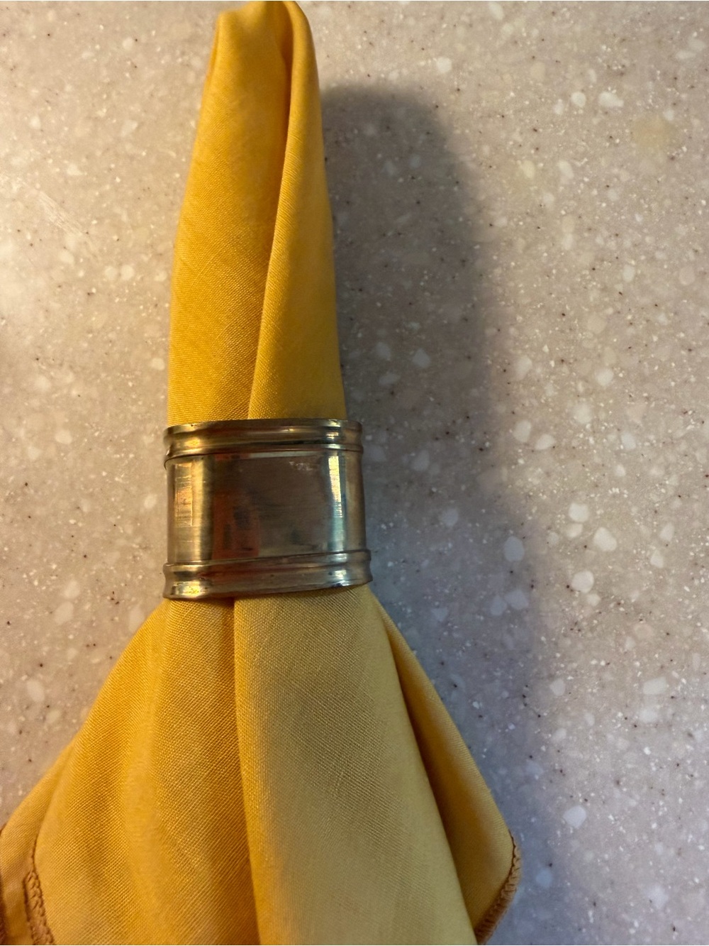 Brass Napkin Rings set of 8 square
